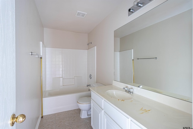 221 Maggie Cir, Flint, TX 75762 - full bath with vanity, shower / bath combination, and tile patterned flooring