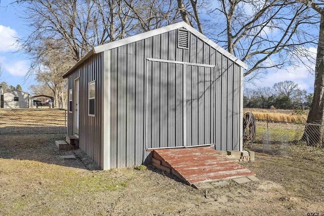 view of outbuilding