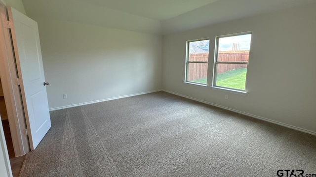 view of carpeted empty room