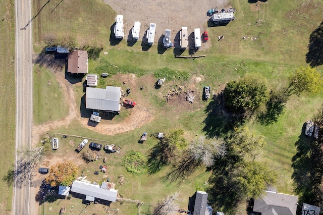 drone / aerial view featuring a rural view