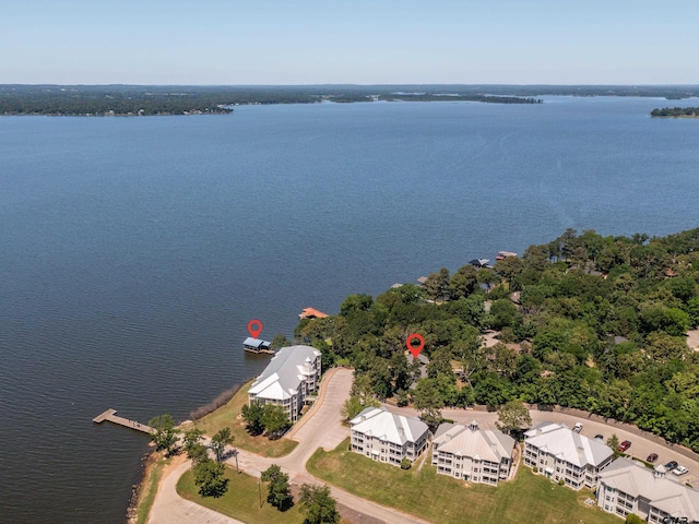 17795 Lookout Ln, Flint, TX 75762 - drone / aerial view with a water view