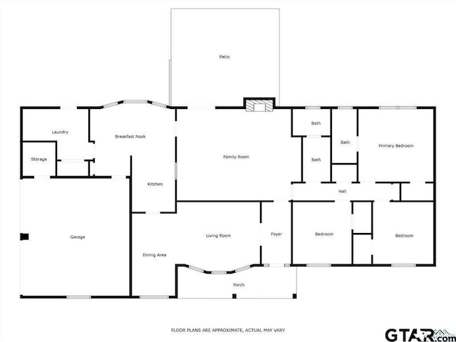 564 County Road 1100, Daingerfield, TX 75638 - floor plan / room layout