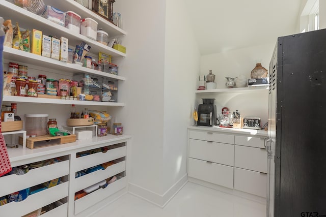 view of pantry