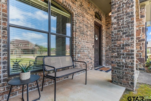 view of patio with covered porch