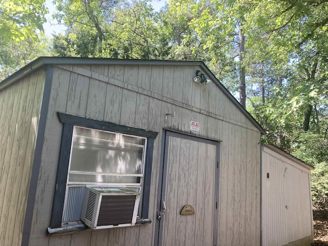 371 Wildwood Trl, Holly Lake Ranch, TX 75765 - view of outbuilding featuring cooling unit
