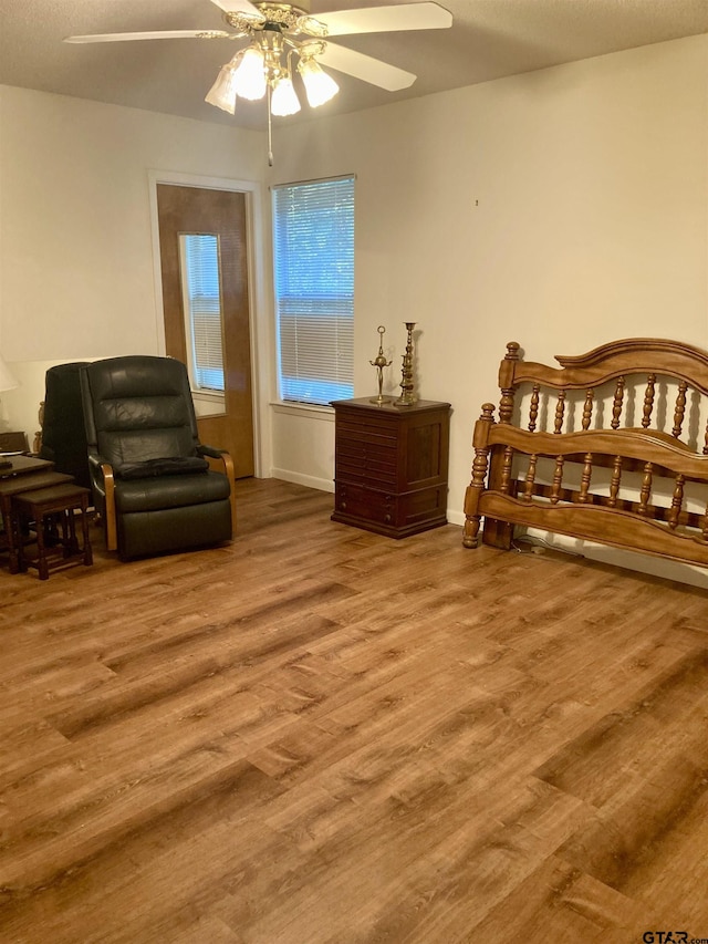 371 Wildwood Trl, Holly Lake Ranch, TX 75765 - bedroom featuring wood finished floors and a ceiling fan