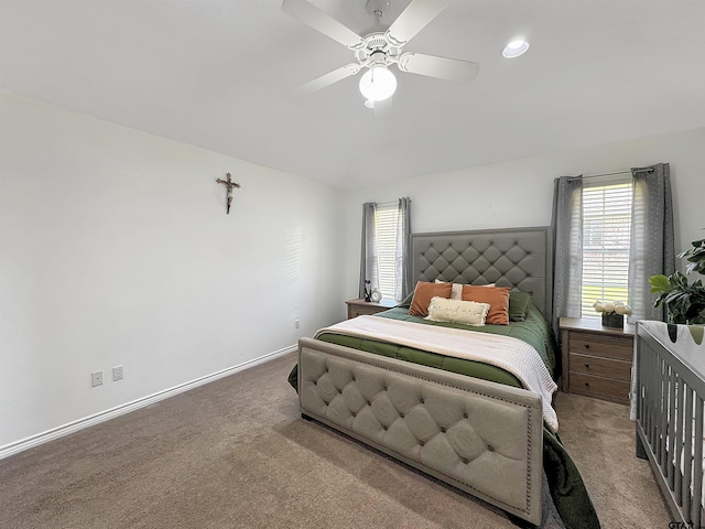 619 Winchester Dr, Chandler, TX 75758 - carpeted bedroom featuring a ceiling fan and baseboards