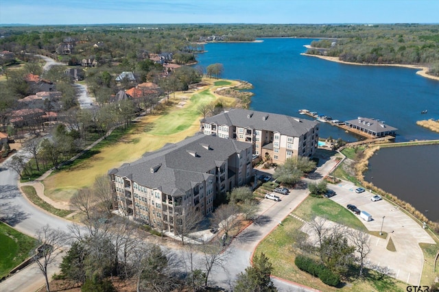 3351 Cascades Ct, Tyler, TX 75709 - bird's eye view featuring a forest view and a water view