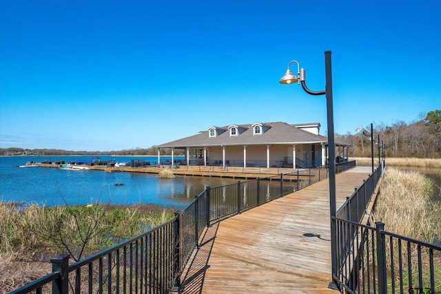 3351 Cascades Ct, Tyler, TX 75709 - view of dock with a water view