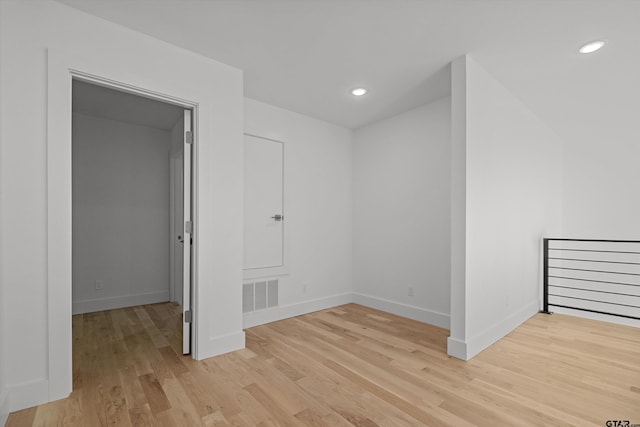 interior space with light wood-type flooring