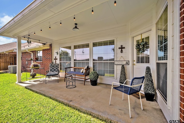 1521A101 Rice Rd, Tyler, TX 75703 - view of patio featuring central AC unit