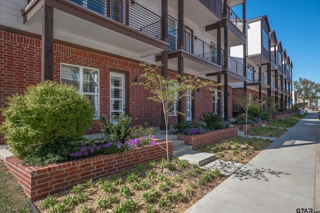 exterior space with a balcony