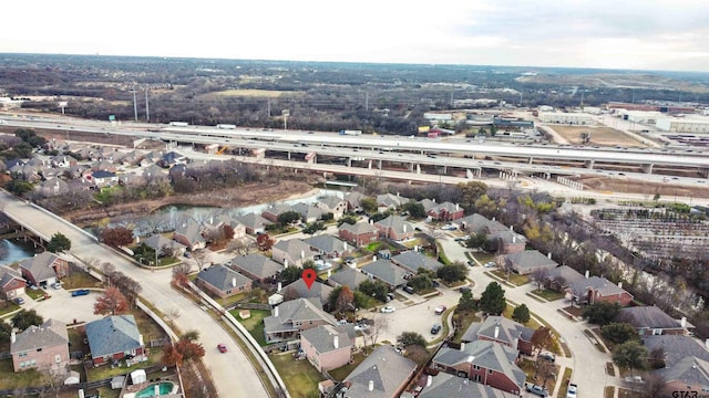 drone / aerial view featuring a residential view