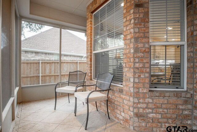 view of sunroom / solarium