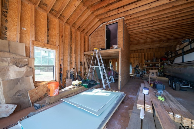 view of attic