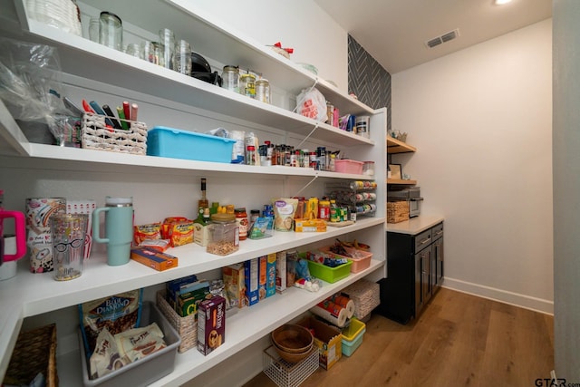 view of pantry