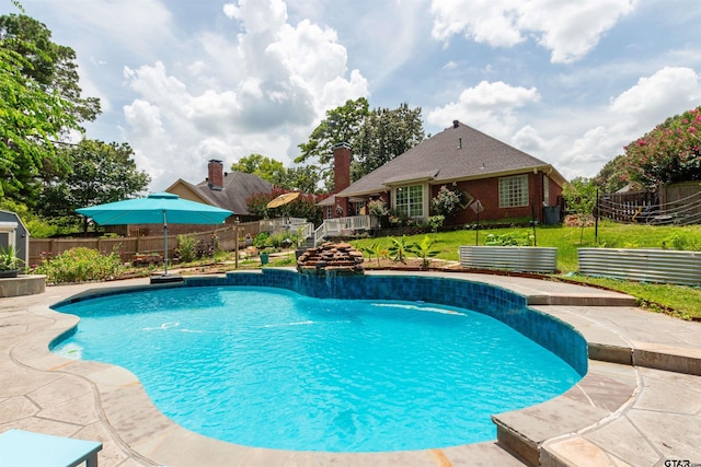 8416 Crooked Trl, Tyler, TX 75703 - view of pool with a fenced backyard