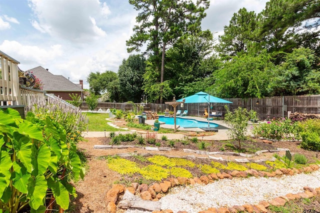 8416 Crooked Trl, Tyler, TX 75703 - view of swimming pool featuring a fenced backyard and a patio