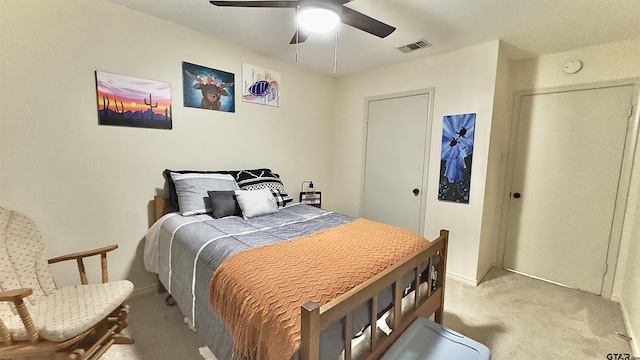 3004 Tower Dr, Tyler, TX 75701 - bedroom featuring light colored carpet and ceiling fan