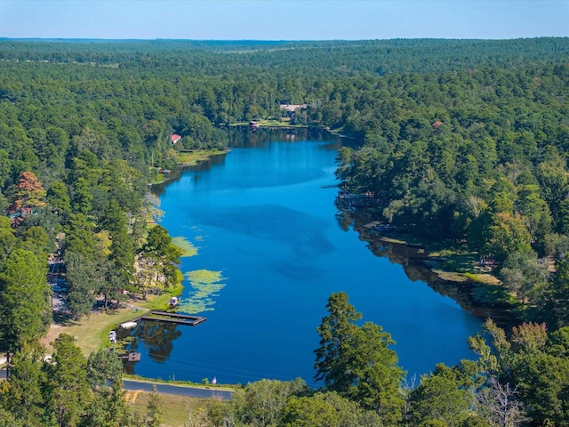 121 Rolling Rdg, Holly Lake Ranch, TX 75765 - aerial view of a forest and a nearby body of water