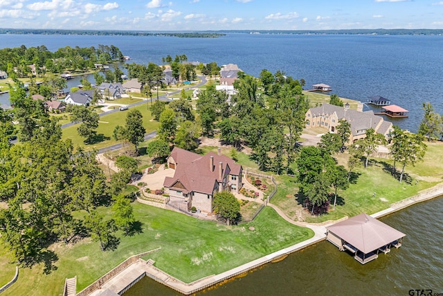 5581 Nancy Cir, Chandler, TX 75758 - aerial view of property and surrounding area with a large body of water