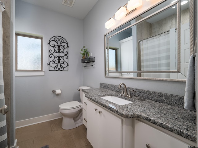 217 Providence Pl, Bullard, TX 75757 - bathroom with vanity, a shower with curtain, and tile patterned flooring