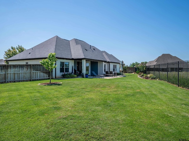 217 Providence Pl, Bullard, TX 75757 - back of house with a fenced backyard and a patio