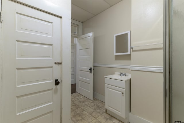 bathroom featuring vanity