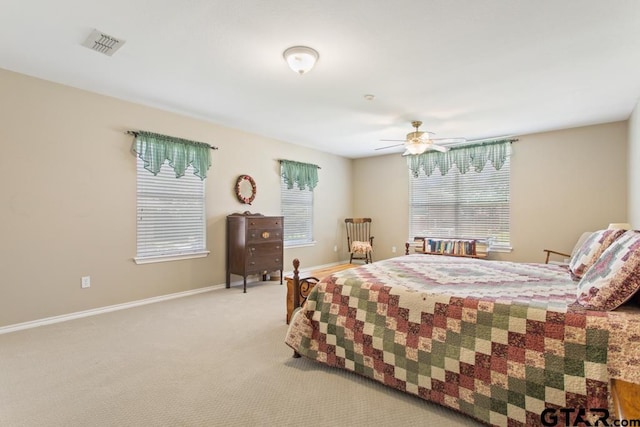 9190 Teal Flight Way, Tyler, TX 75703 - carpeted bedroom featuring baseboards and ceiling fan