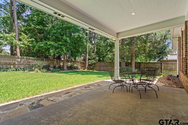 9190 Teal Flight Way, Tyler, TX 75703 - view of patio featuring outdoor dining space