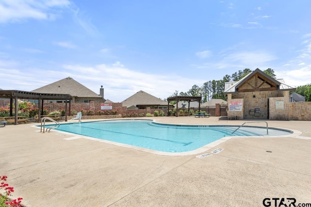 9190 Teal Flight Way, Tyler, TX 75703 - community pool with a pergola and a patio area