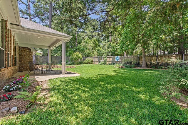 9190 Teal Flight Way, Tyler, TX 75703 - view of yard with a patio area