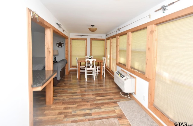1611 County Road 1858, Yantis, TX 75497 - sunroom / solarium featuring a wall mounted air conditioner