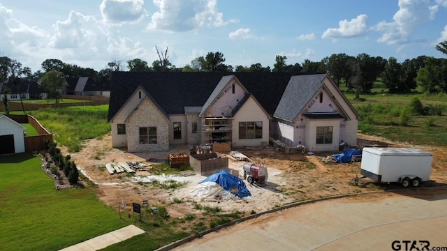 view of front of property featuring stone siding