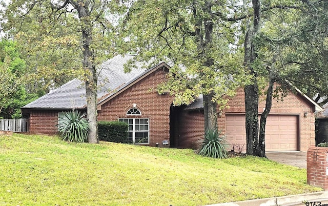 exterior space with a front yard