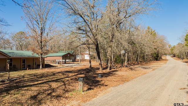 view of road