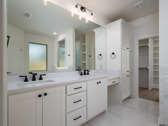 bathroom featuring vanity