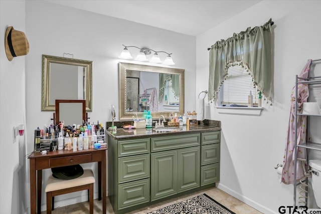 2631 Amy Ln, Tyler, TX 75701 - bathroom with vanity and tile patterned floors