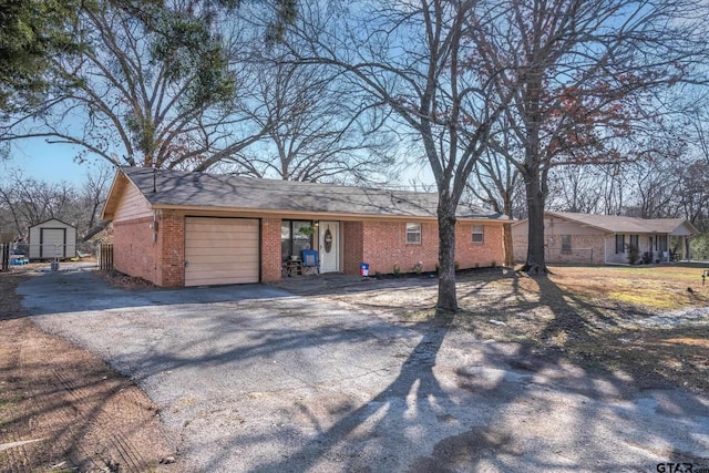 ranch-style house with a garage