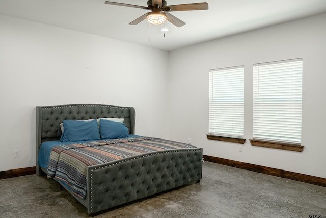 1605 County Road 4510, Winnsboro, TX 75494 - bedroom with baseboards and ceiling fan
