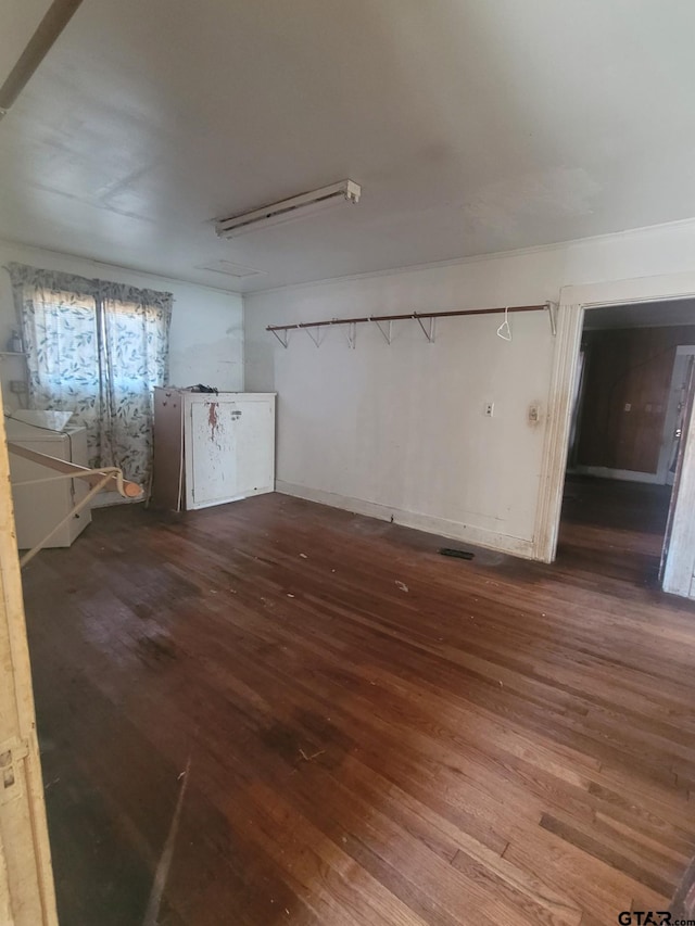 interior space featuring wood-type flooring