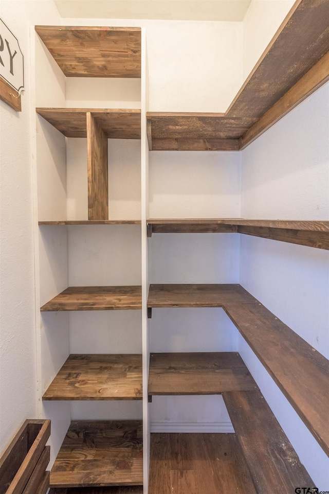 view of storage area