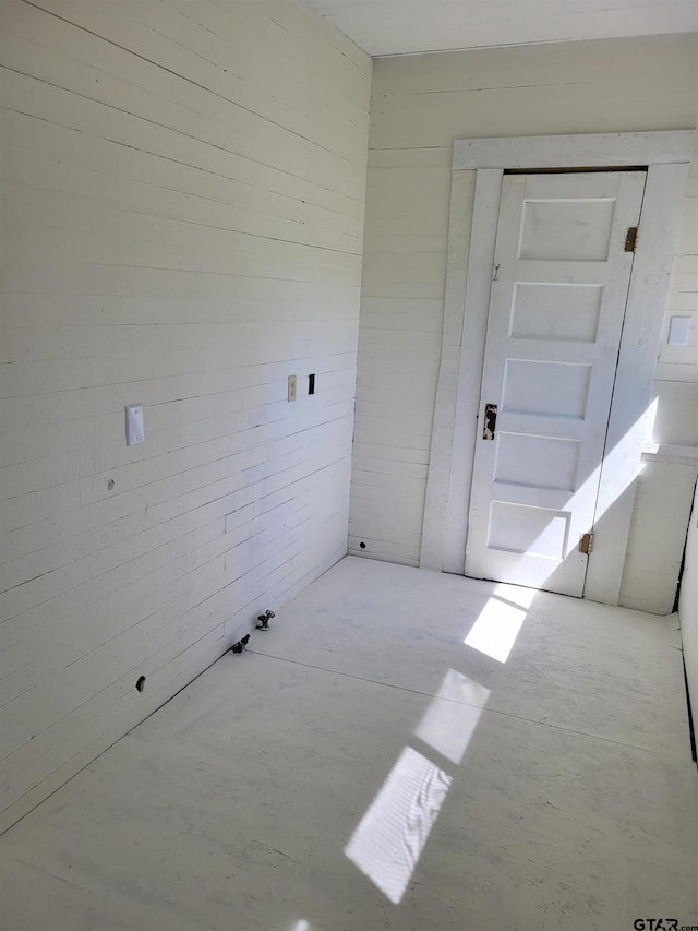 view of spare room