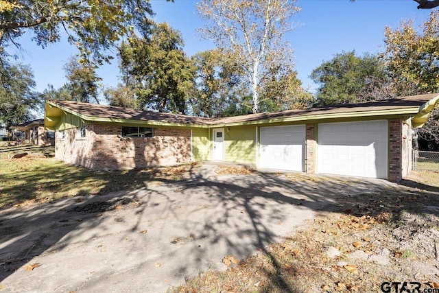 ranch-style house with a garage