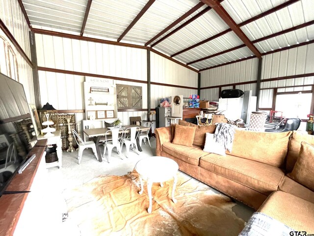 902 S Florey, Mount Pleasant, TX 75455 - living room featuring metal wall