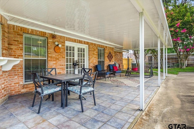 2733 Rockbridge Rd, Tyler, TX 75701 - view of patio featuring outdoor dining area