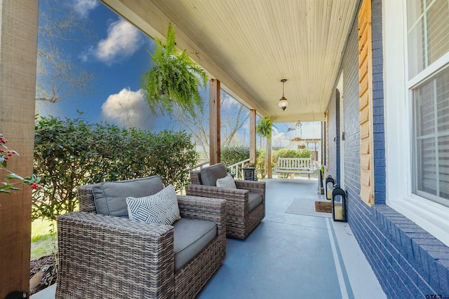 view of patio / terrace featuring a porch