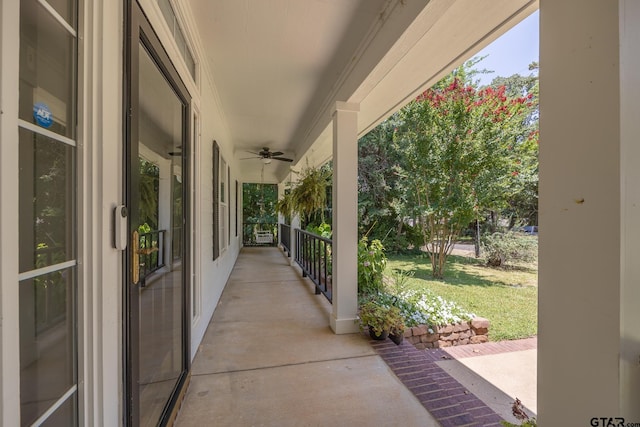 view of patio / terrace with covered porch