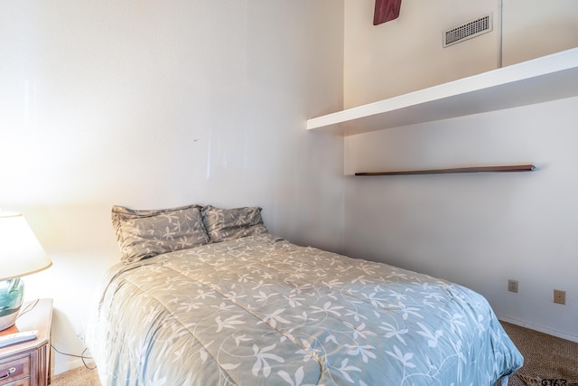 bedroom with carpet floors