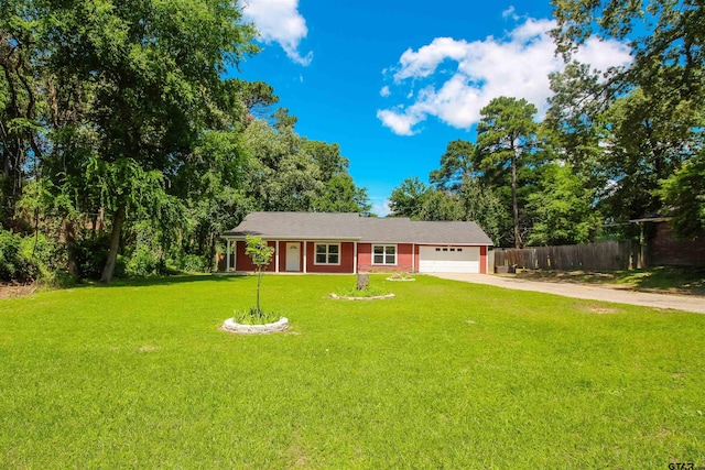 21298 Dogwood Dr, Flint, TX 75762 - ranch-style house featuring concrete driveway and an attached garage